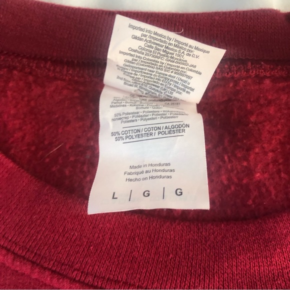 The Office Dunder Mufflin Crew Neck Red Pull Over Sweater Size Large - Picture 4 of 6